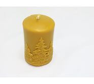 Svíčka ze včelího vosku Zimní krajina