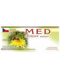 Etiketa na Med smíšený květový