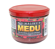 Maliny v medu včelí farma Fér