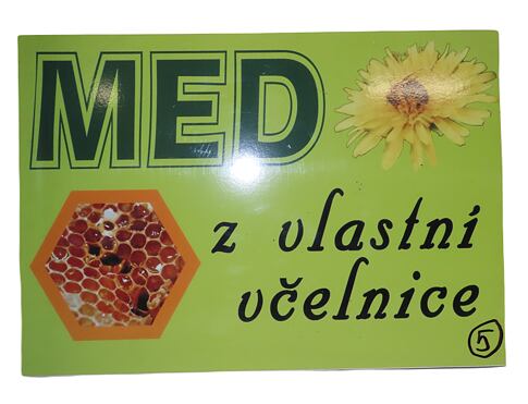 Cedule med z vlastní včelnice