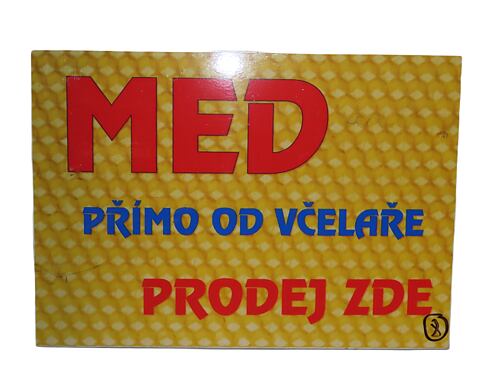 Cedule med žlutá